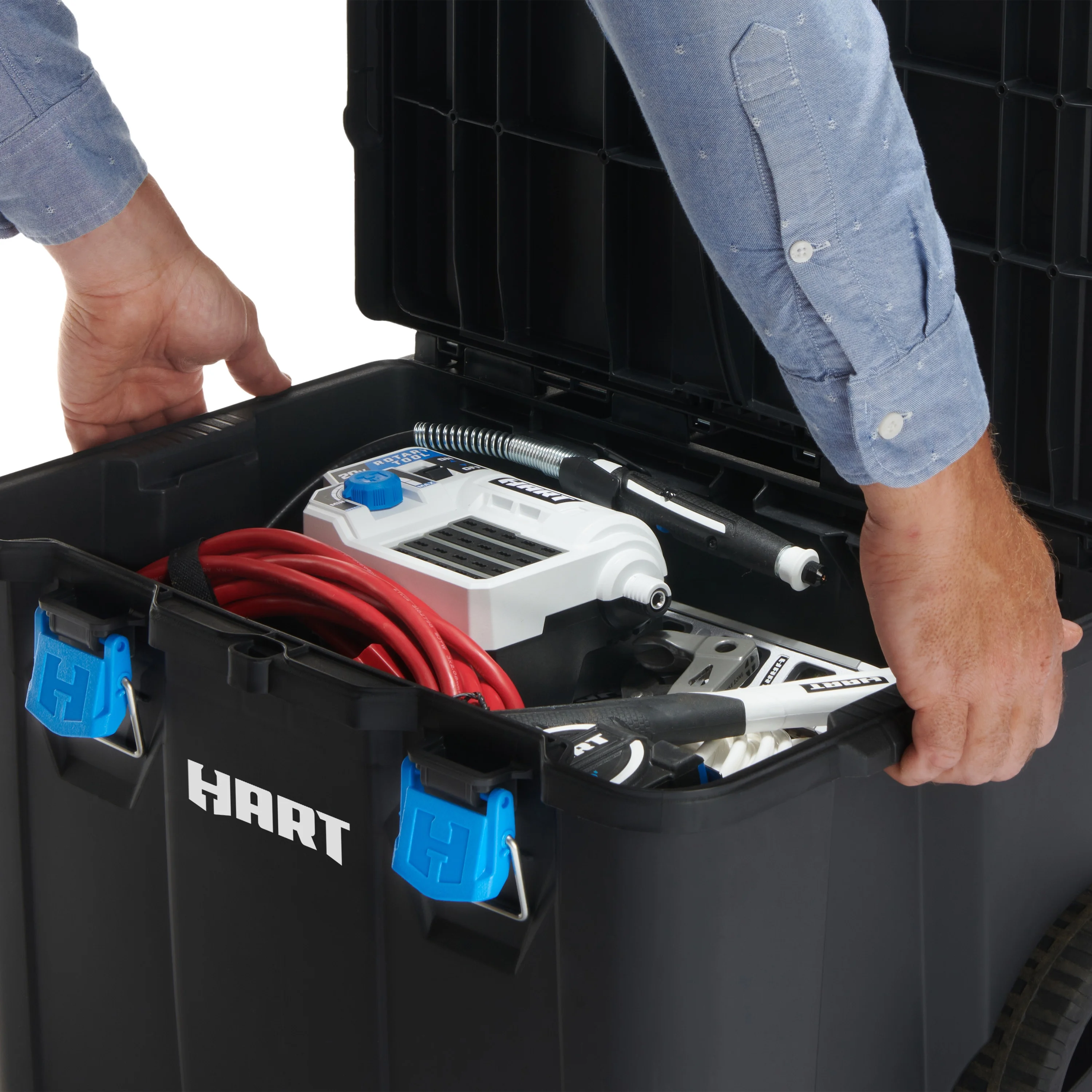 HART Stack System, Mobile Tool Storage and Organization, Black & Blue - Image 23