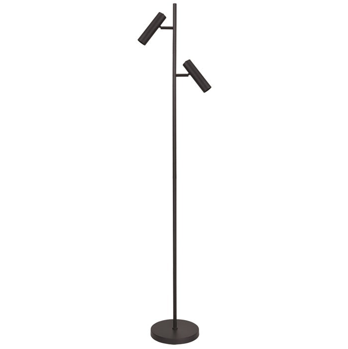 Freelight Freelight Vloerlamp Undici Zwart 2 Lichts Mini GU10