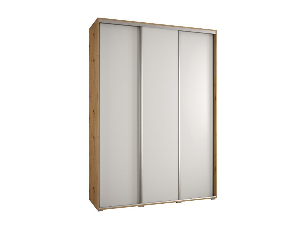 ARMARIO Cozovis 1 DE PUERTAS CORREDERAS 235 - 2/170/60 3 puertas Artisan/Blanco/Plata