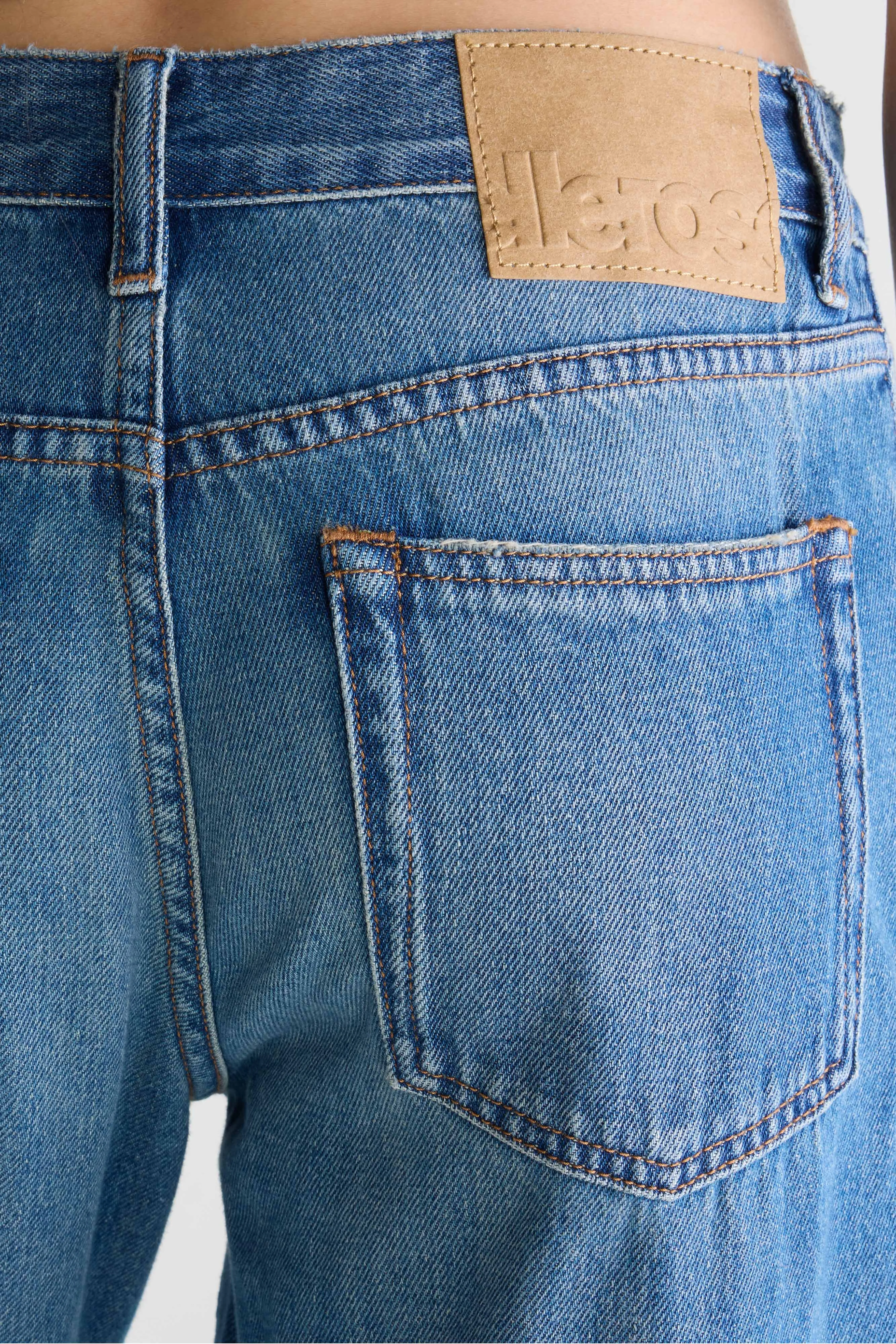 Bellerose Denim N. 34 - Regular mid-blue jeans (252 / W / USED MD BLUE)