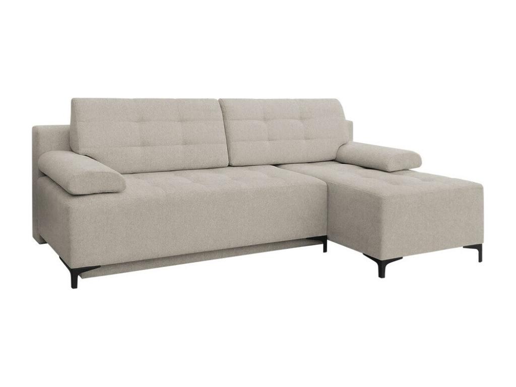 Sofá rinconero Independence 101, De color marrón claro, Función de descanso, 215x136x89cm