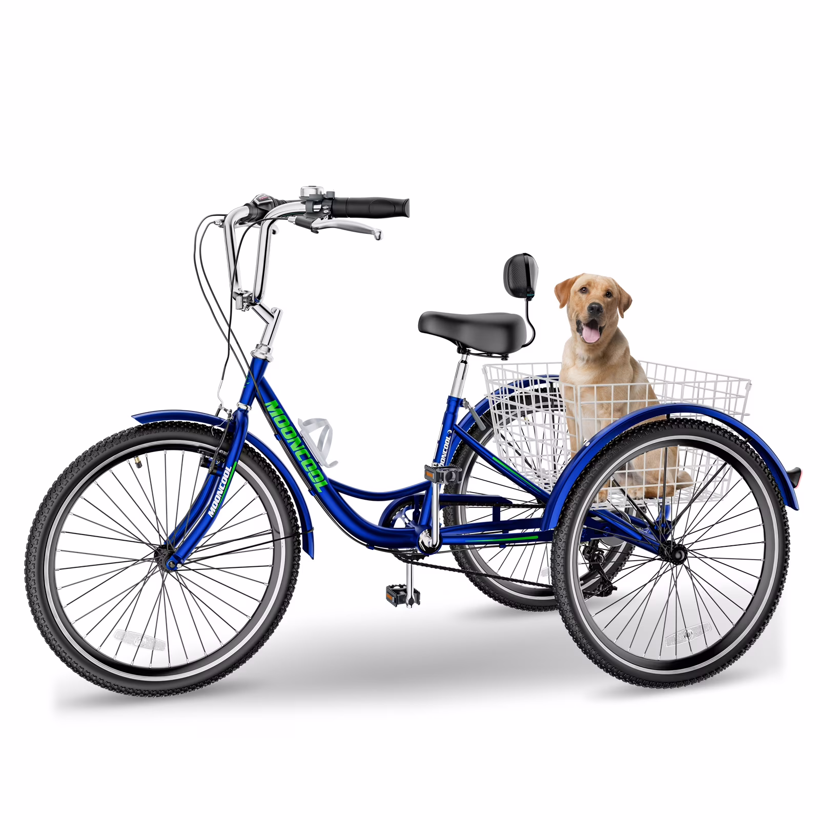 FICISOG 7 Speed Adult Tricycle for Women, 20/24/26 Inch Adult Trike with Basket, 3 Wheel Bikes for Adults Seniors, Cruise Trike for Shopping Picnic - Image 7