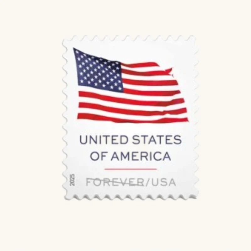 2025 US Flag First Class Forever - Postage Stamps(1000 Stamps 50 Sheets)