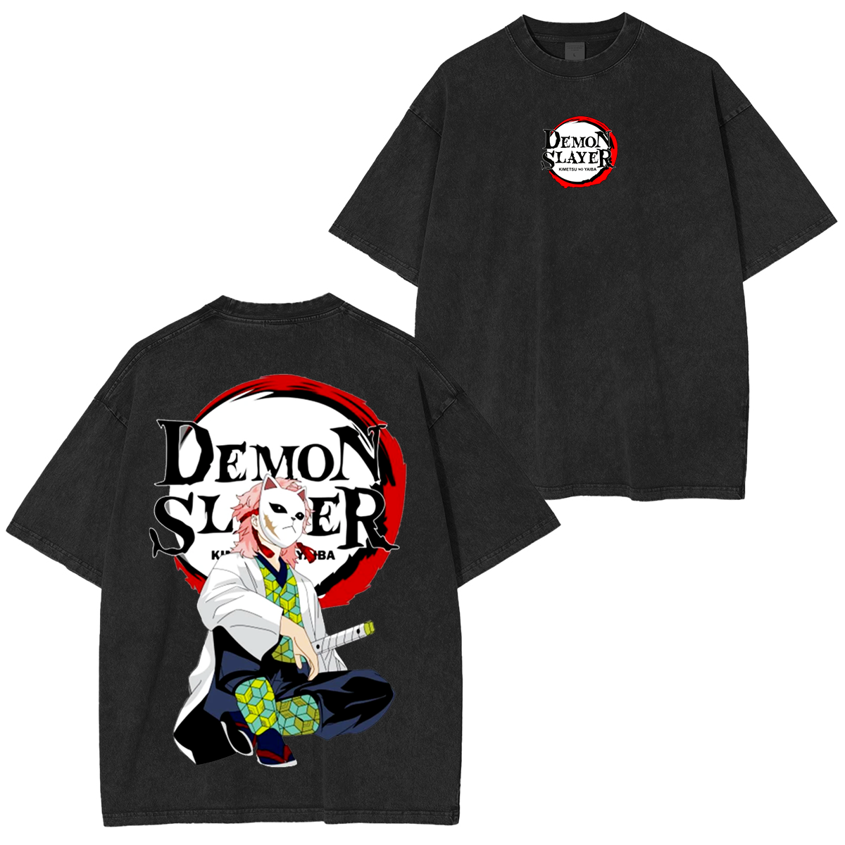 Unisex Anime Inspired Vintage Washed T-Shirt丨Comicssoul