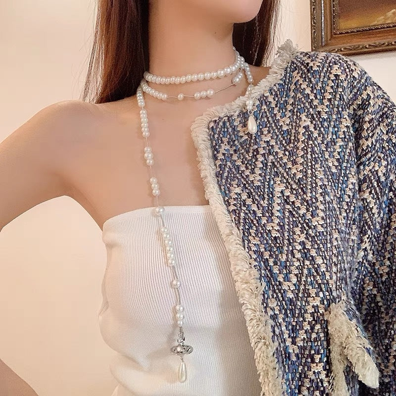 Vivienne Westwood Broken Pearl Necklace - Original Replica Club