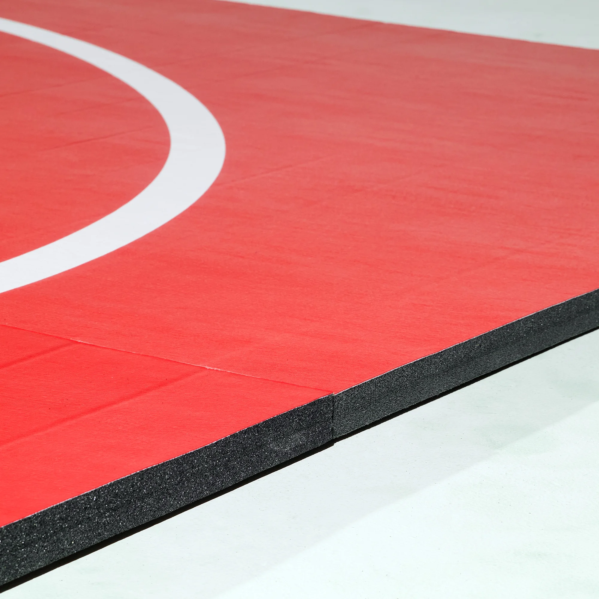 Dollamur 10'x10' Wrestling Mat, Black, Gymnastics, with Circles - Image 8