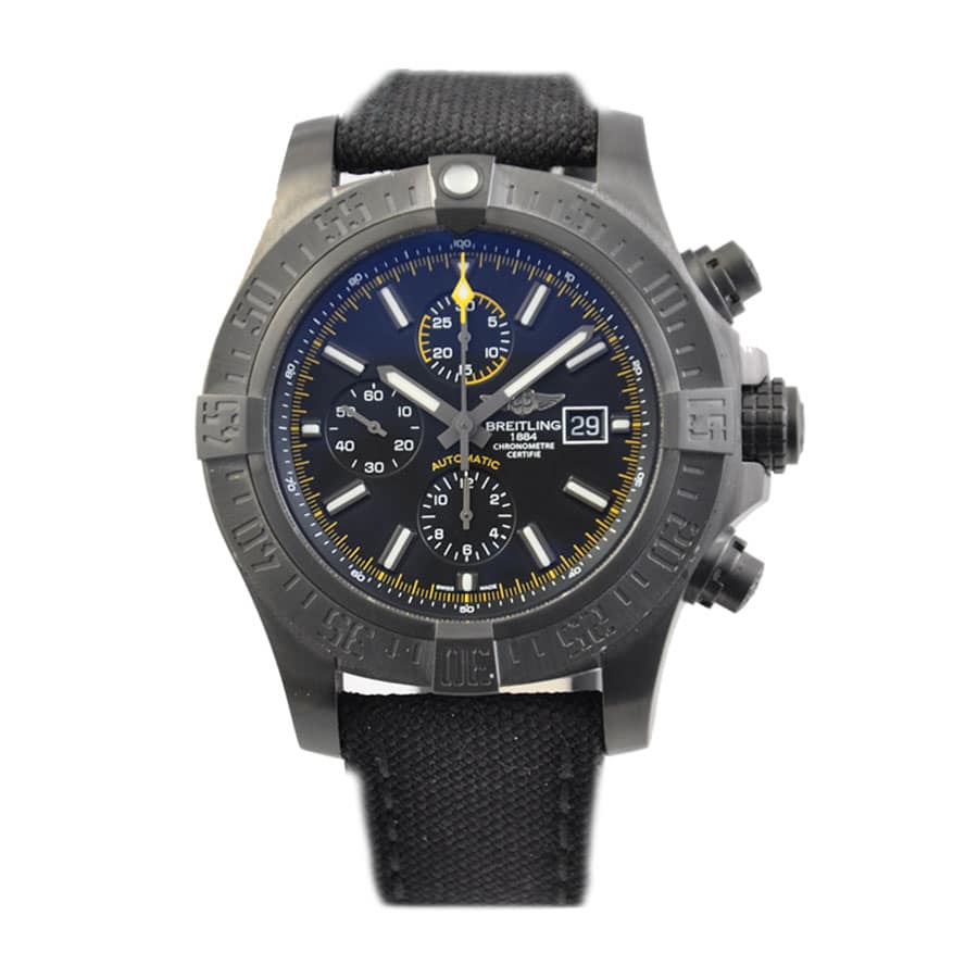 Replica Breitling Super Avenger II Black Steel M133711A/BF30