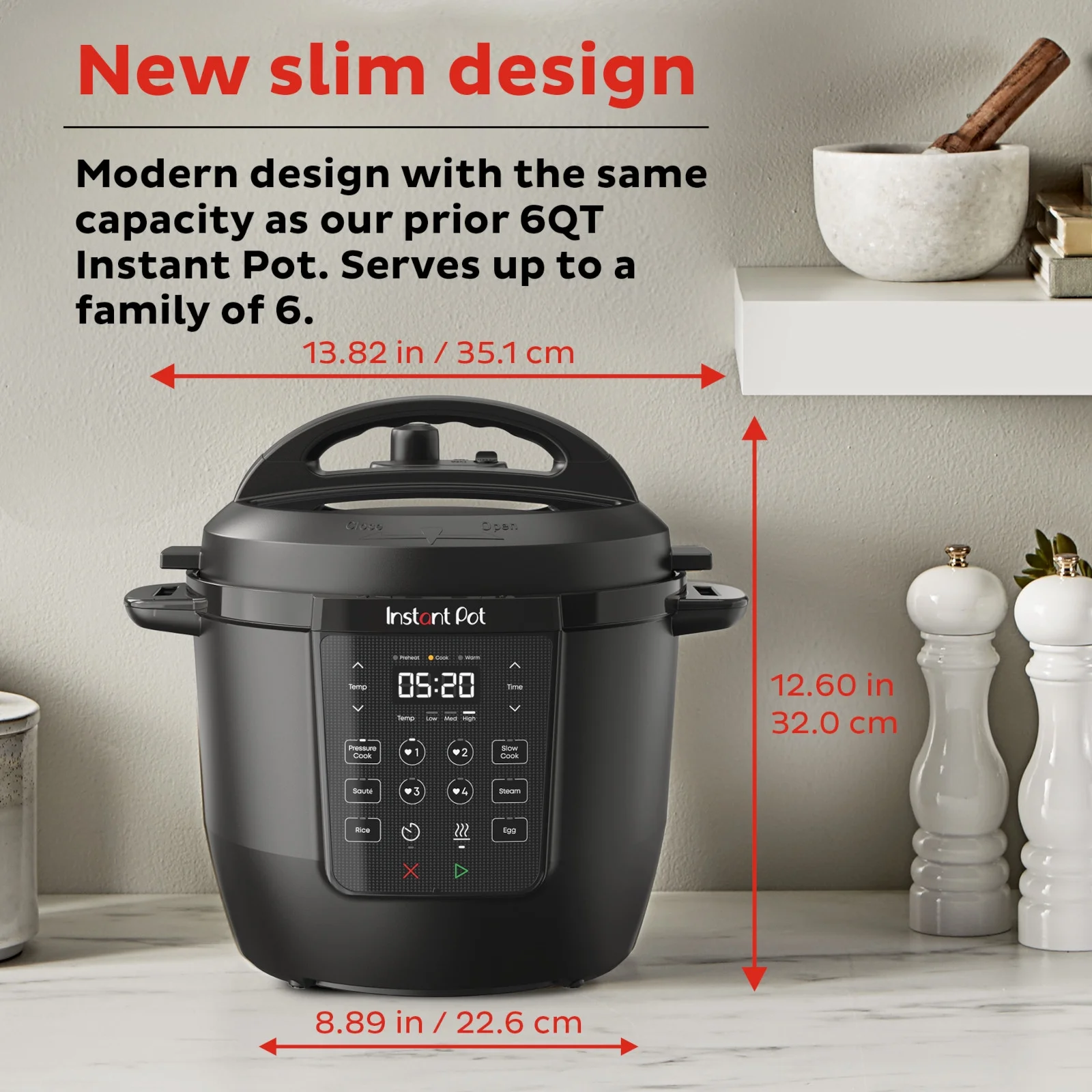 Instant Pot 6Qt RIO Chef Series 7-in-1 Multi-Cooker, Pressure Cooker, Slow Cook, & More, Black - Image 9