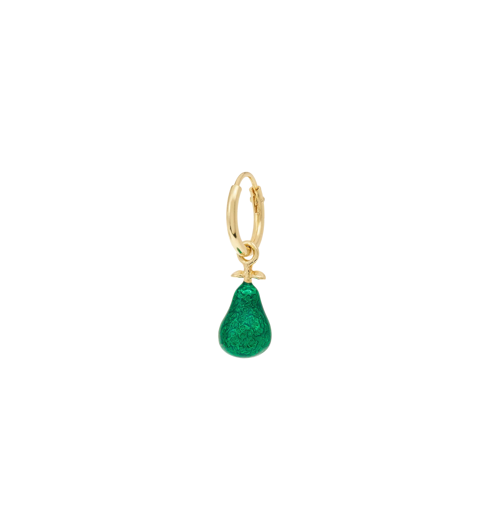 Single Lush Pear Ring Earring