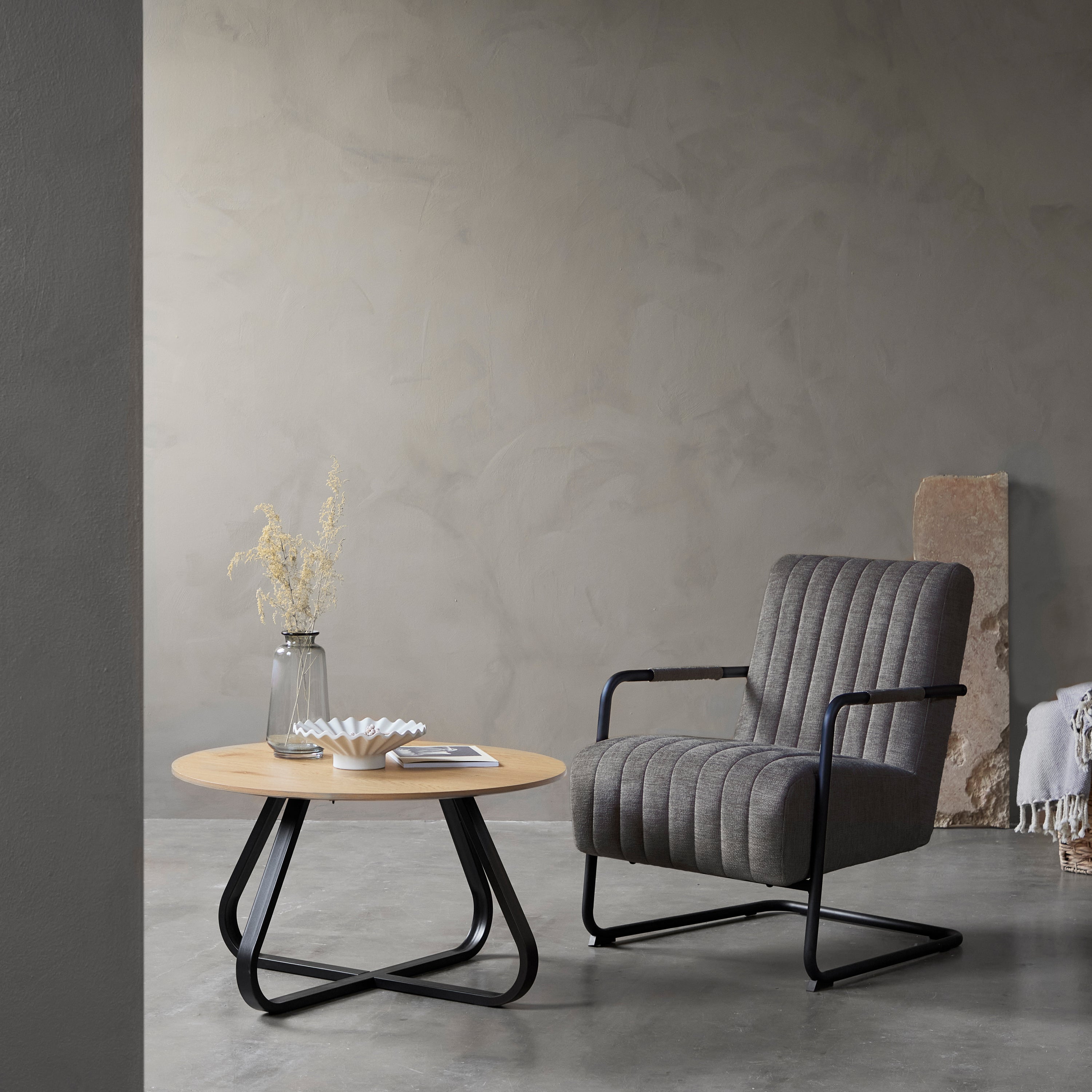 Blokker Brew Fauteuil - Donkergrijs