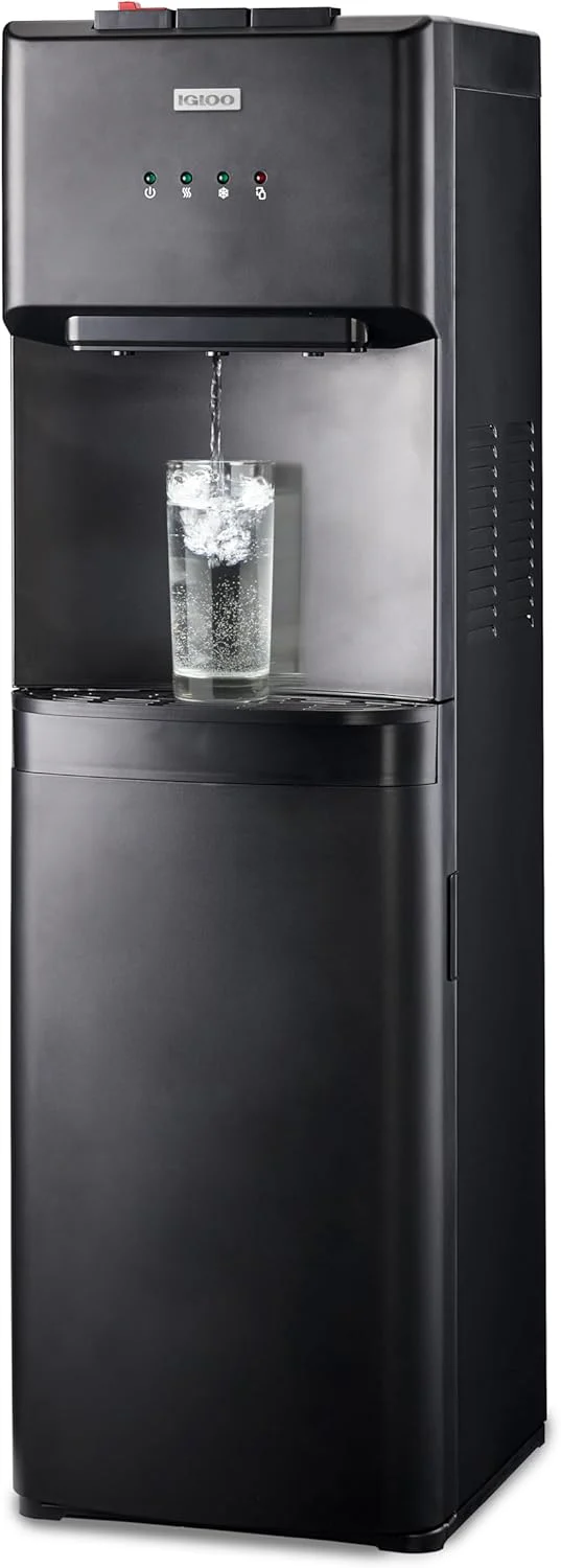 Igloo Bottom Loading Water Cooler Hot Cold Room Temperature Dispenser Holds 5 Gallon Jugs