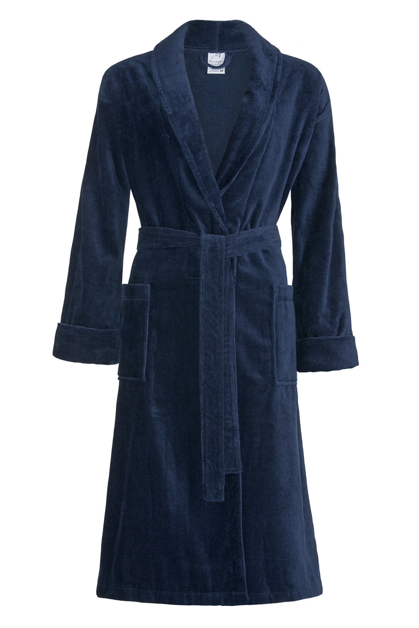 Prestige Badjas Navy   M   Blauw   Katoen