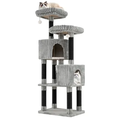 Tangkula 62 Inch Tall Cat Tower with Scratching Posts