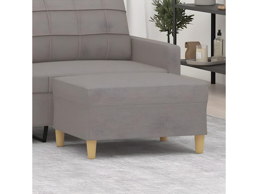 Reposapiés de Nidolux gris taupe 70x55x41 cm