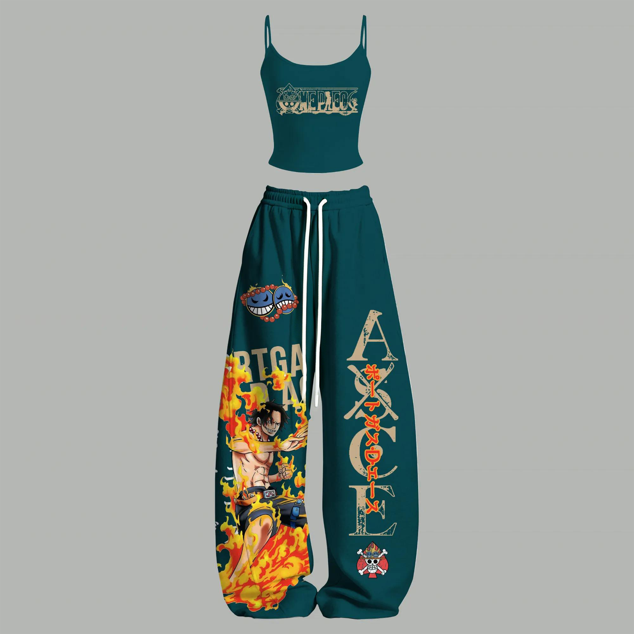 One Piece Top & Elasticated Trousers Two-Piece Set