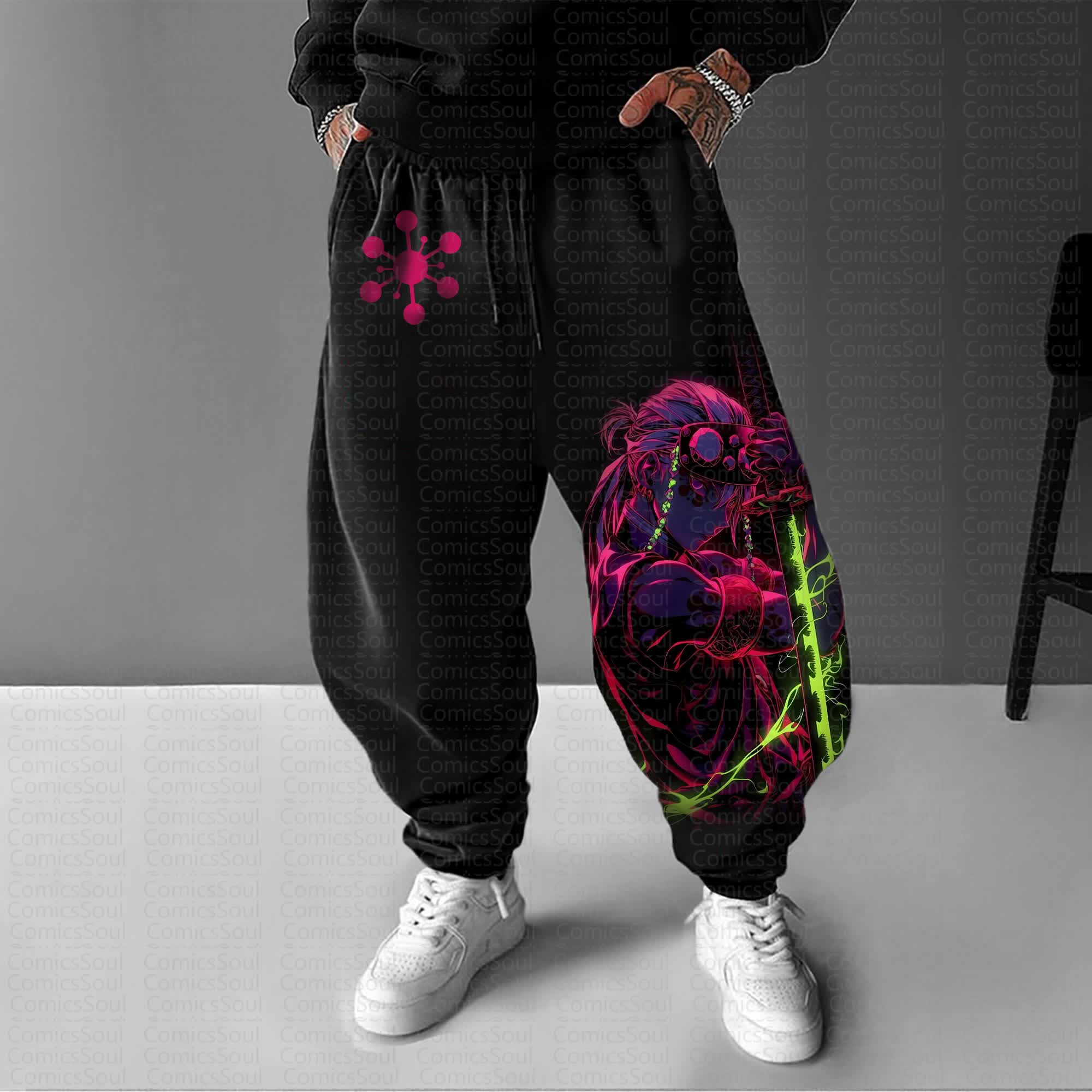 Unisex Anime Inspired Vintage Pants丨Comicssoul