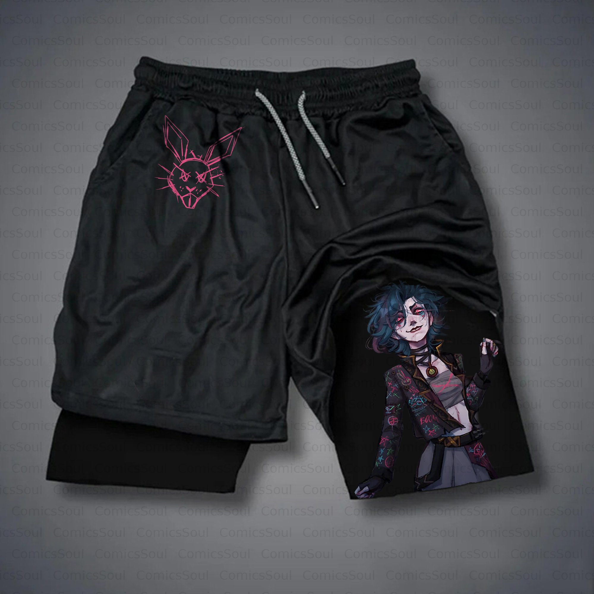 Unisex Casual Anime Style Shorts