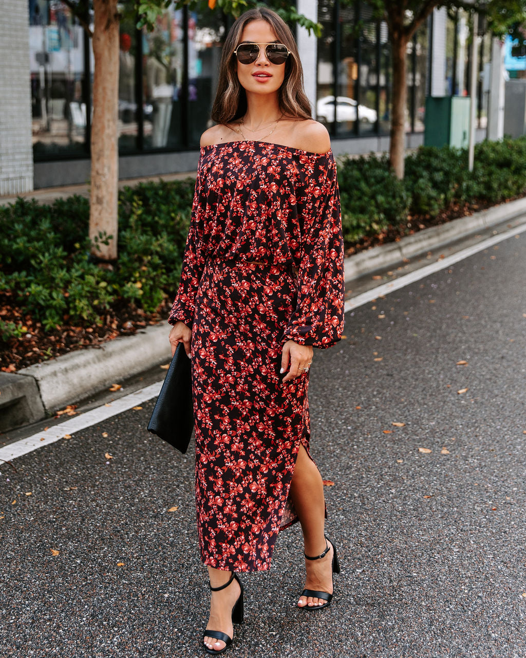 Esmeralda Floral Off The Shoulder Top - FINAL SALE - Se7enfashion