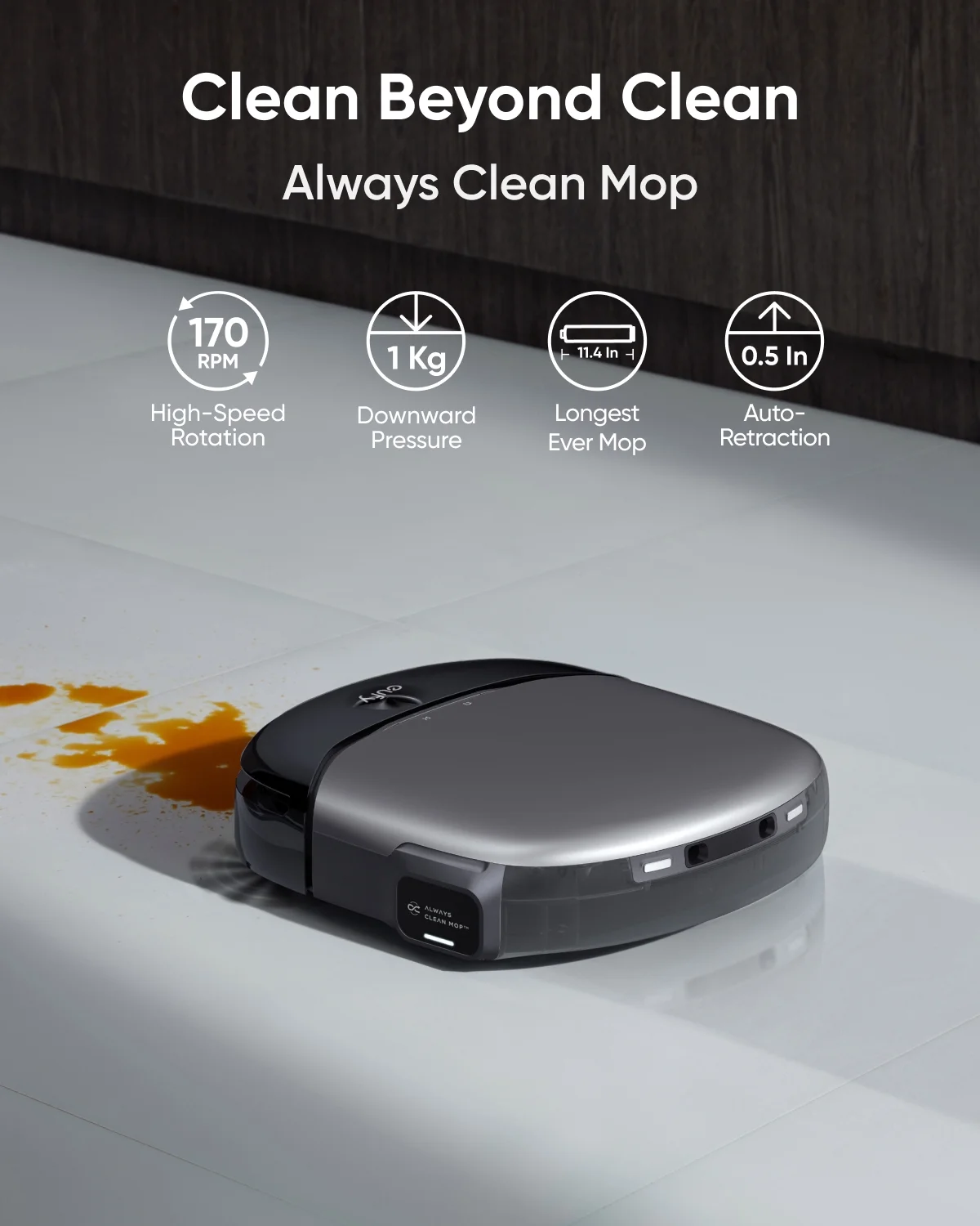 eufy Robot Vacuum Omni S1 Pro with All-in-One Station, Always Clean Mop, 8000 Pa Suction, Obstacle Avoidance, Auto Mop Washing & Drying, Self-Emptying - Image 5