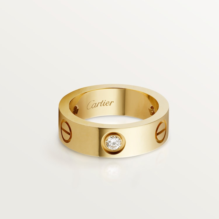 Replicate LOVE ring, classic model, 3 diamonds(1:1 replica) - Original Replica Club
