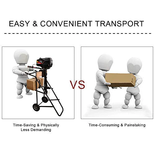 LEADALLWAY Boat Motor Stand, Heavy Duty Pro Outboard Engine Carrier Cart Dolly