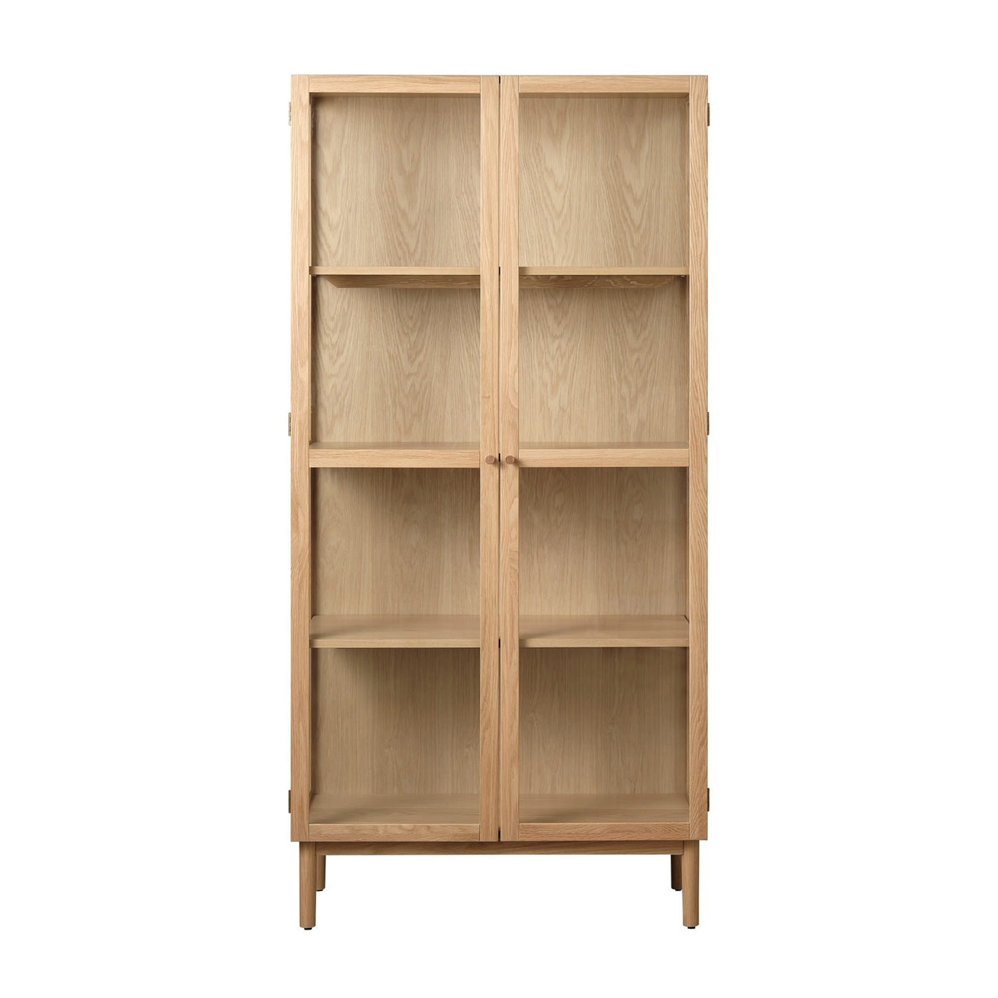 Blokker Fika Vitrinekast - H 190 cm - Naturel Eiken