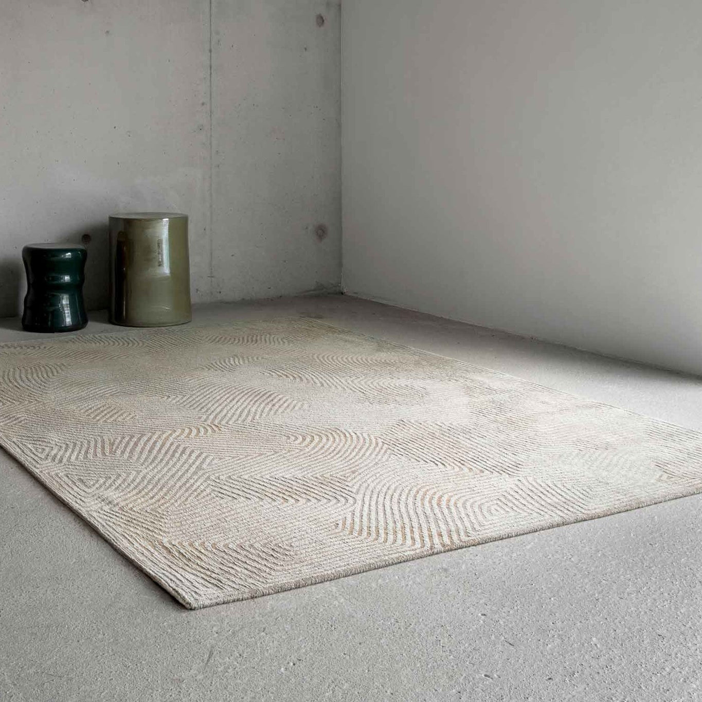 Louis de Poortere Coral Meditation Vloerkleed 80 x 150 cm - Shell Beig