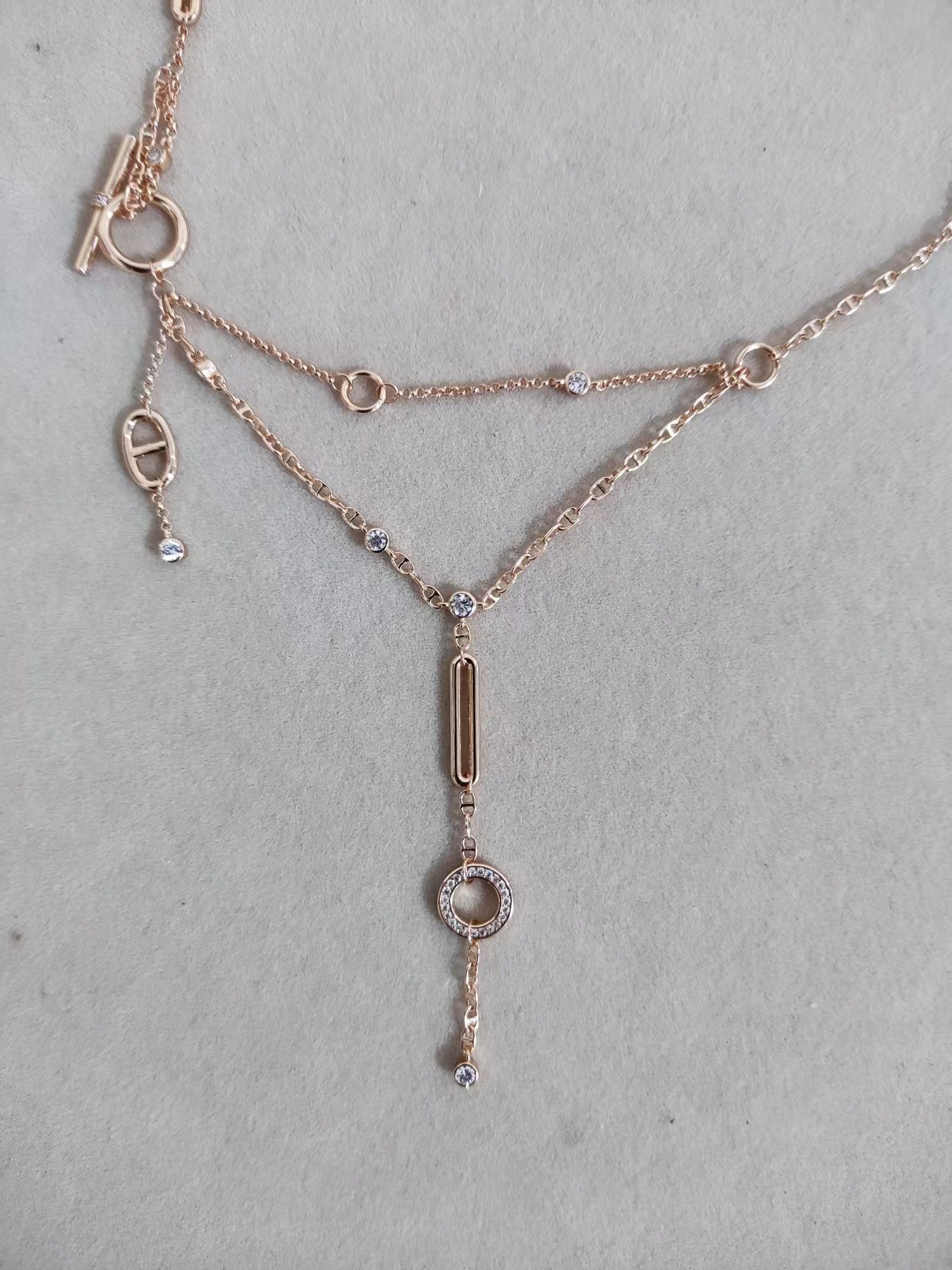 Hermes Drop Pendant Y Necklace - Original Replica Club