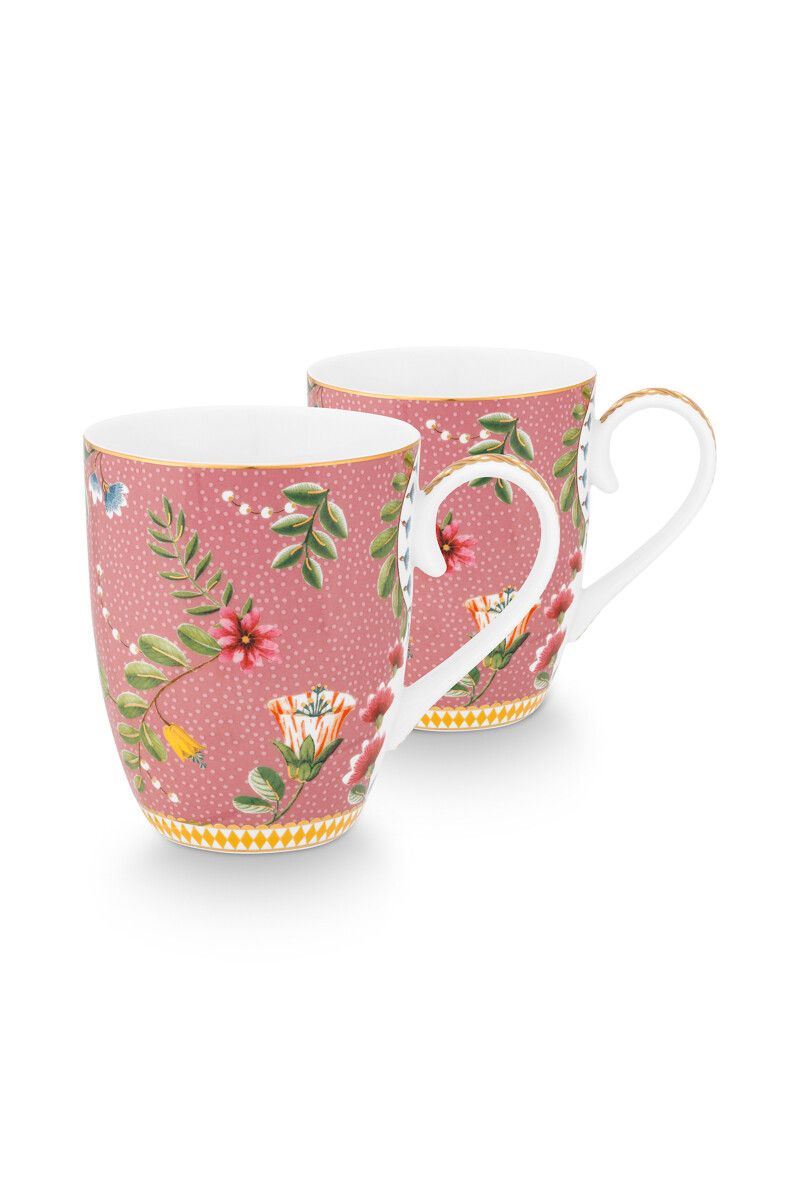 Set/2 Mug Large La Majorelle Pink