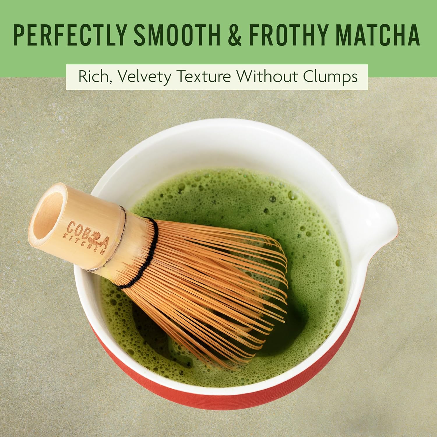 Lucky Red Matcha Tea Set – Japanese Matcha Kit with Bamboo Whisk, Sieve, Scoop, Cups & Ceramic Bowl – Red Matcha Ceremonial Set – Authentic Gift Set & Accessories for Smooth, Frothy Tea. 2 cups