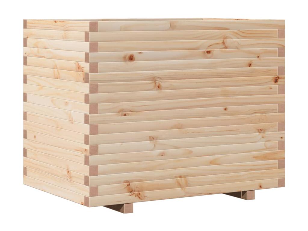 Jardinera madera maciza de pino 90x60x72,5 cm
