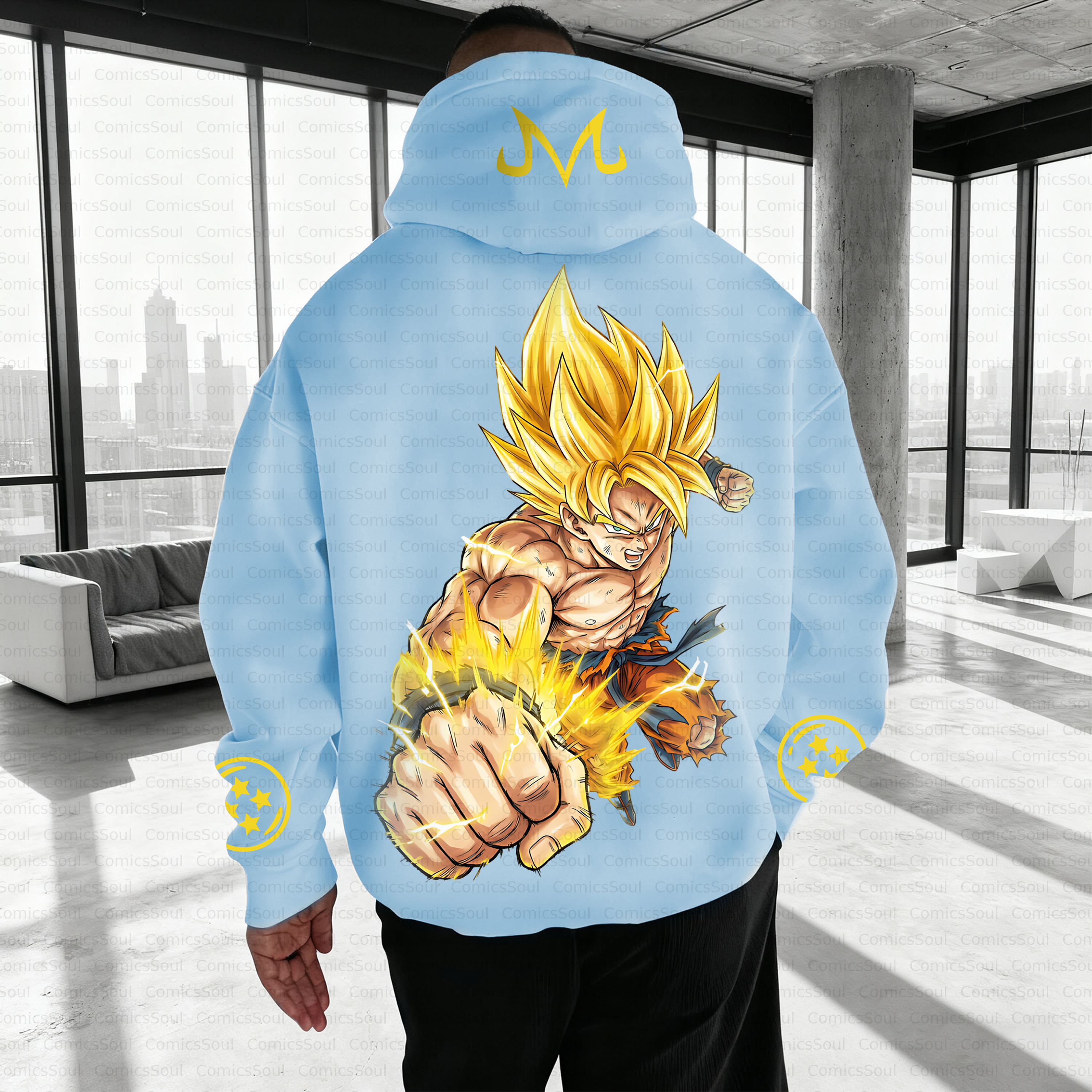 Unisex Anime Inspired Vintage Plush Hoodie
