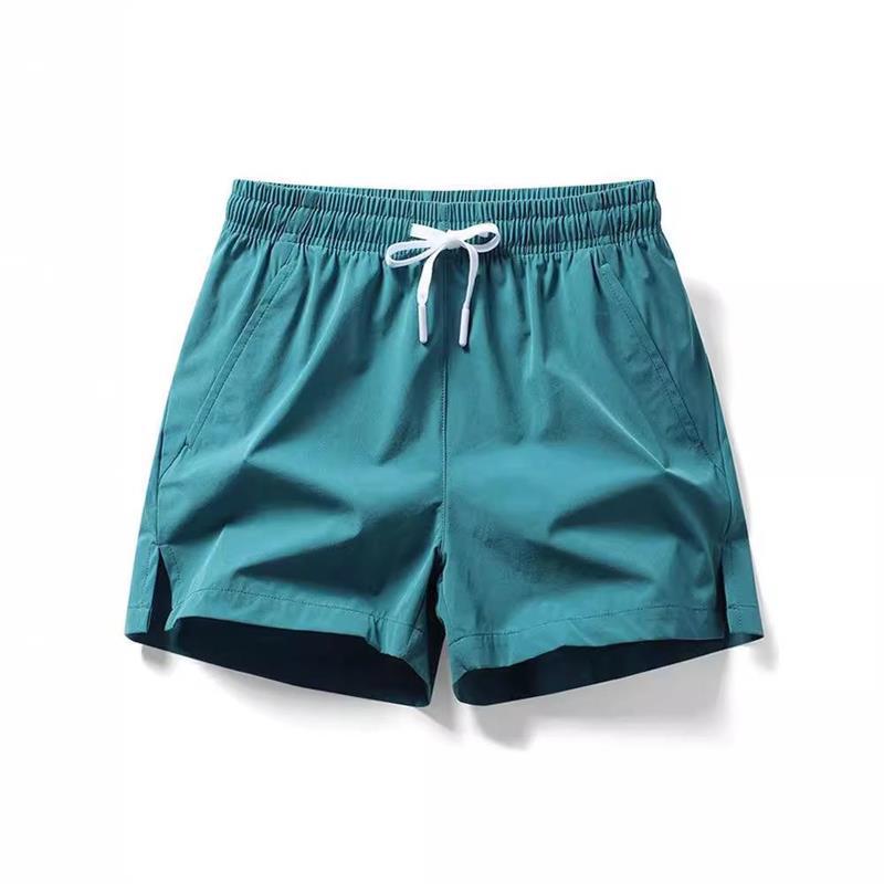 Men's summer loose-fitting ice silk shorts, thin casual quick-dry running sports fitness quarter-length pants for men