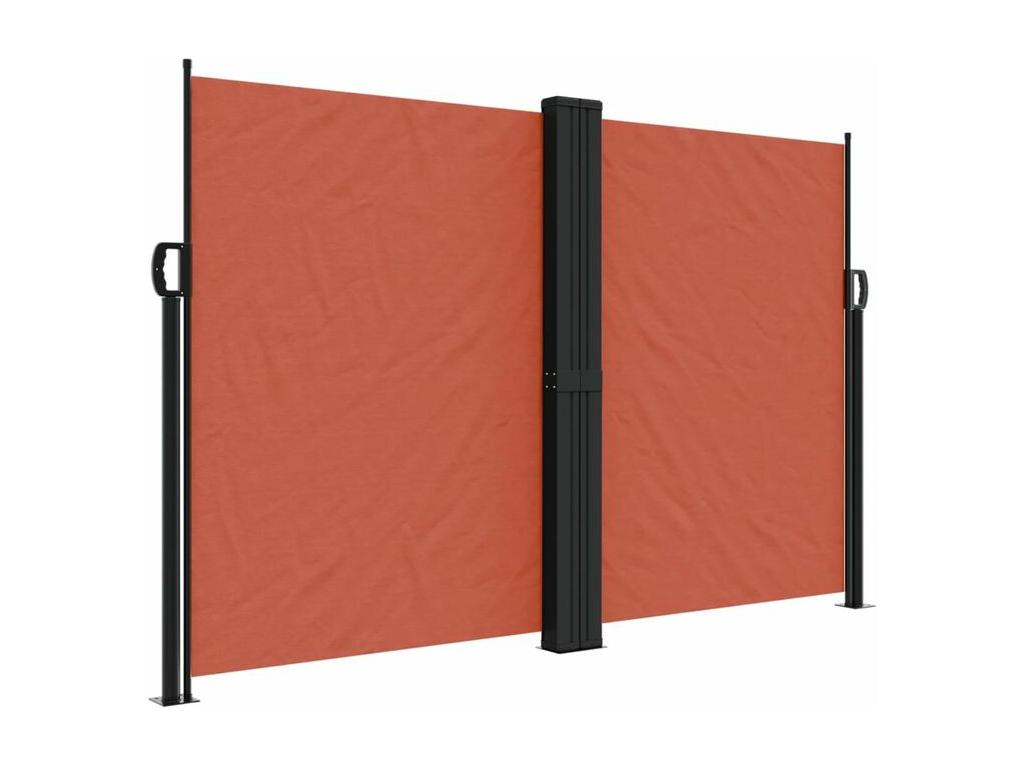 Mubdelu Toldo lateral retráctil terracota 160x1000 cm Naranja