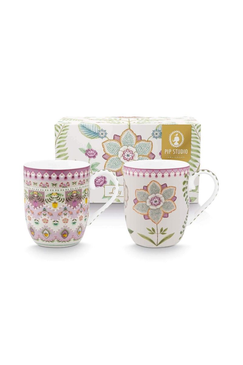 Set/2 Mugs Small Lily&Lotus
