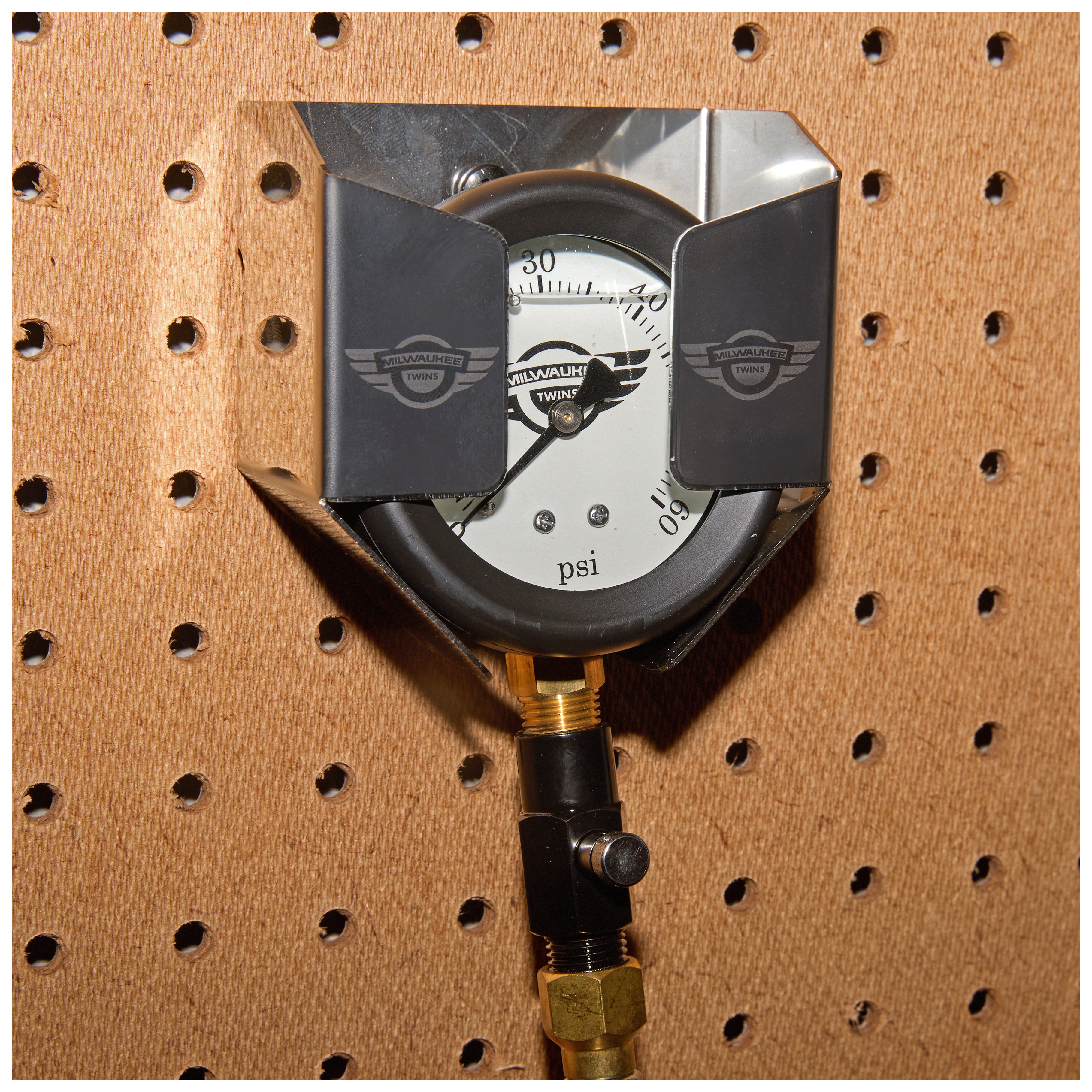 SportsBikeShop Milwaukee Twins Liquid Filled Tire Pressure Gauge