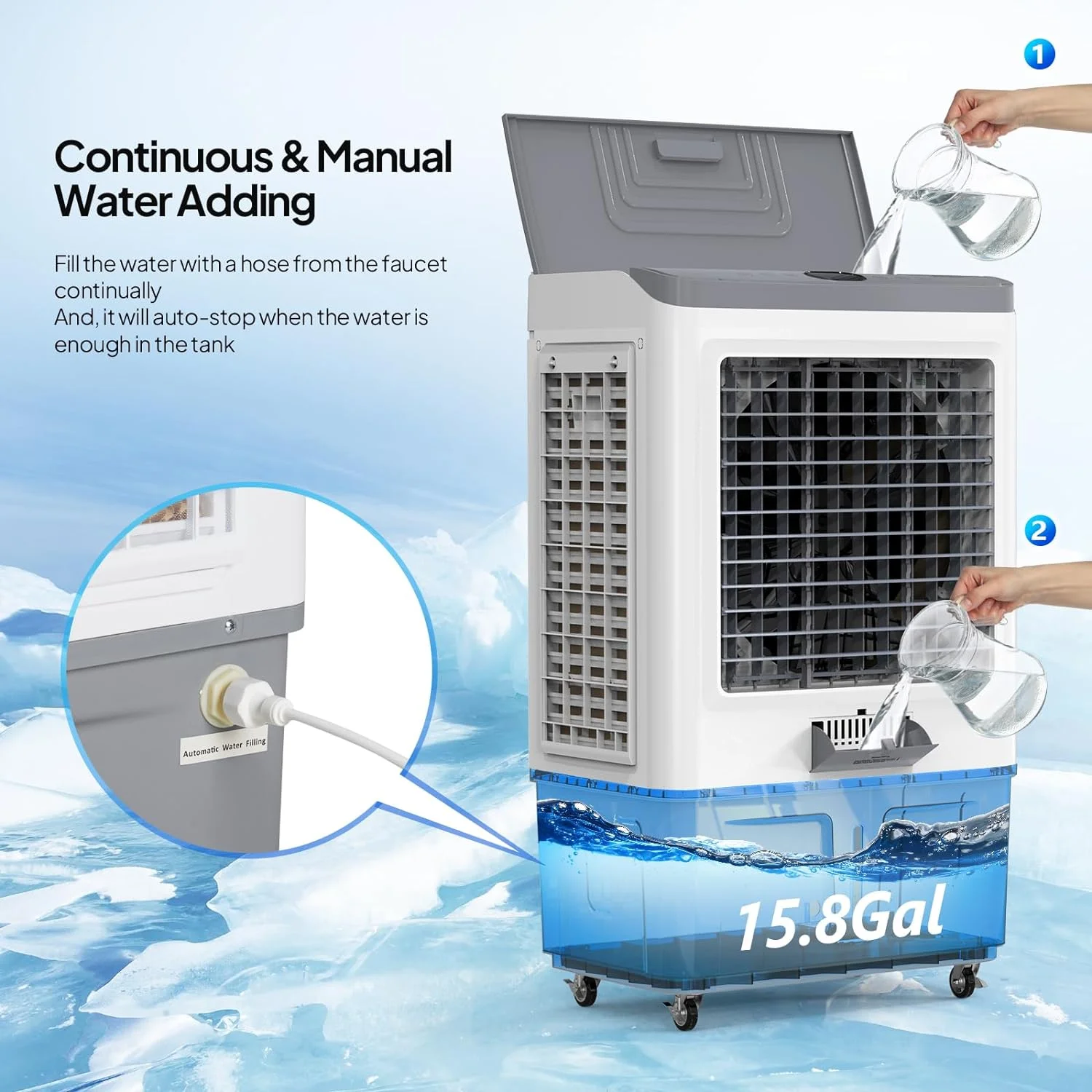 ROVSUN Portable Air Conditioners, White - Image 22