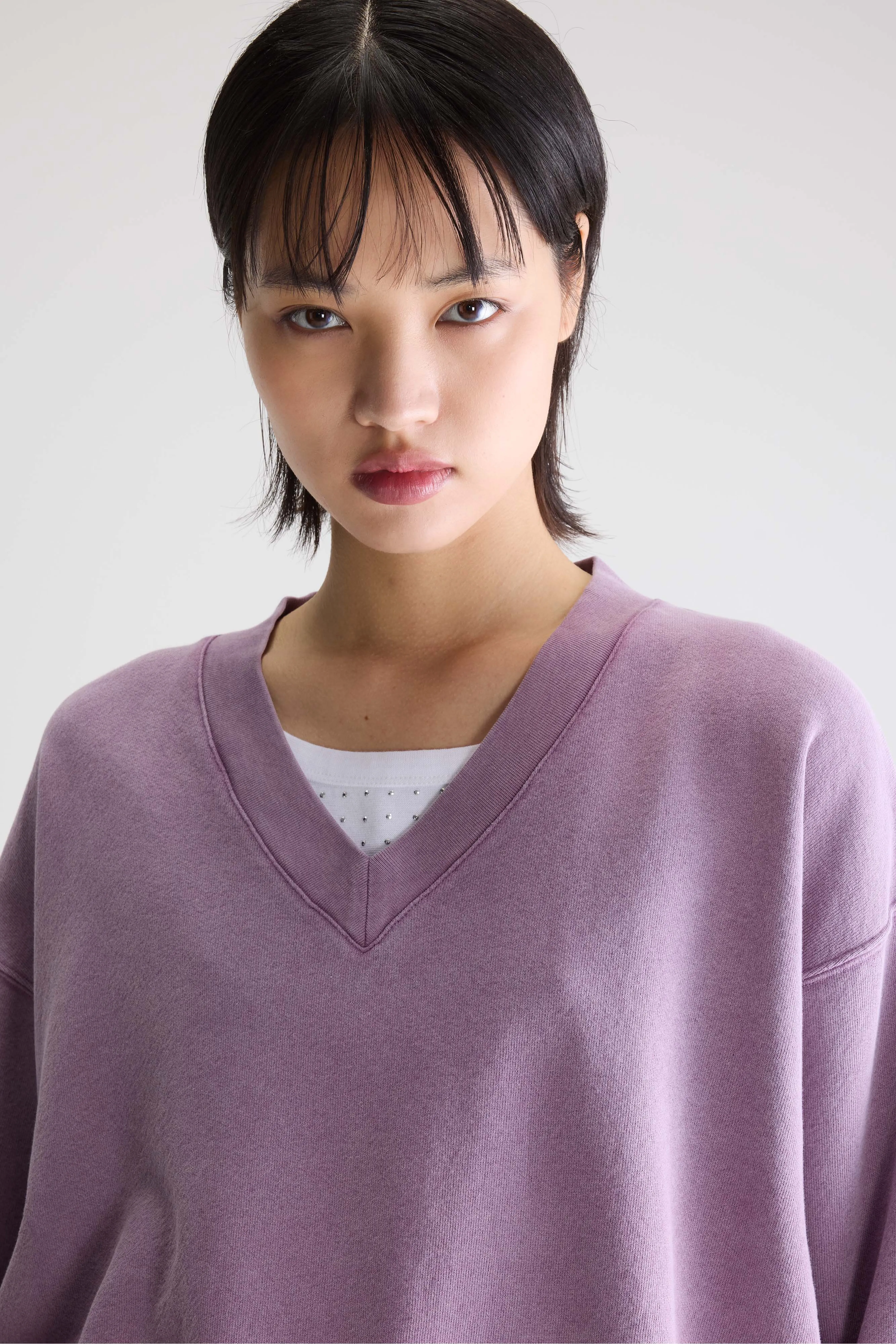 Bellerose Varola v-neck sweatshirt (261 / W / CROCUS)