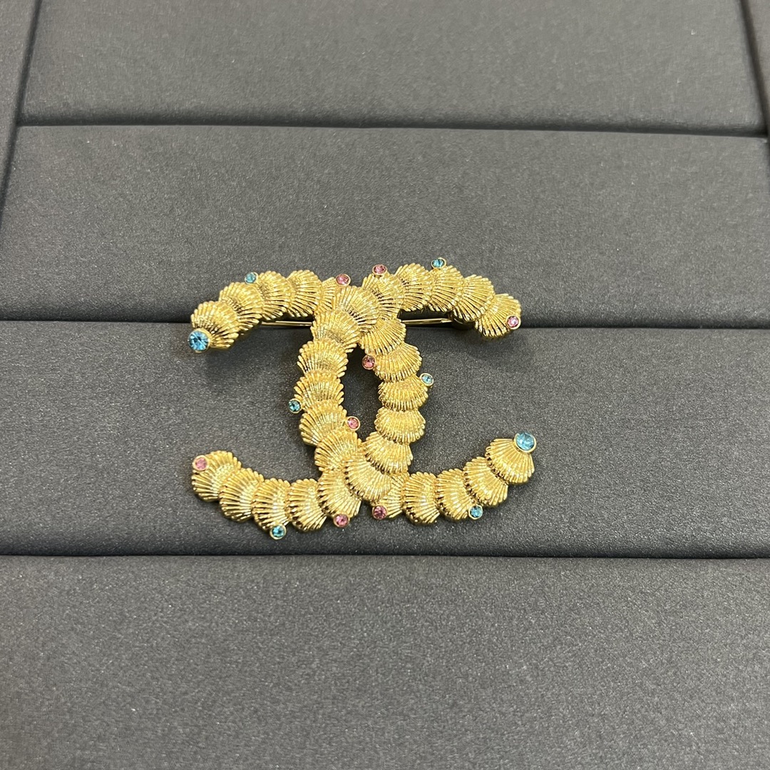 Chanel Enamel Mixed Color CC Brooch - Original Replica Club