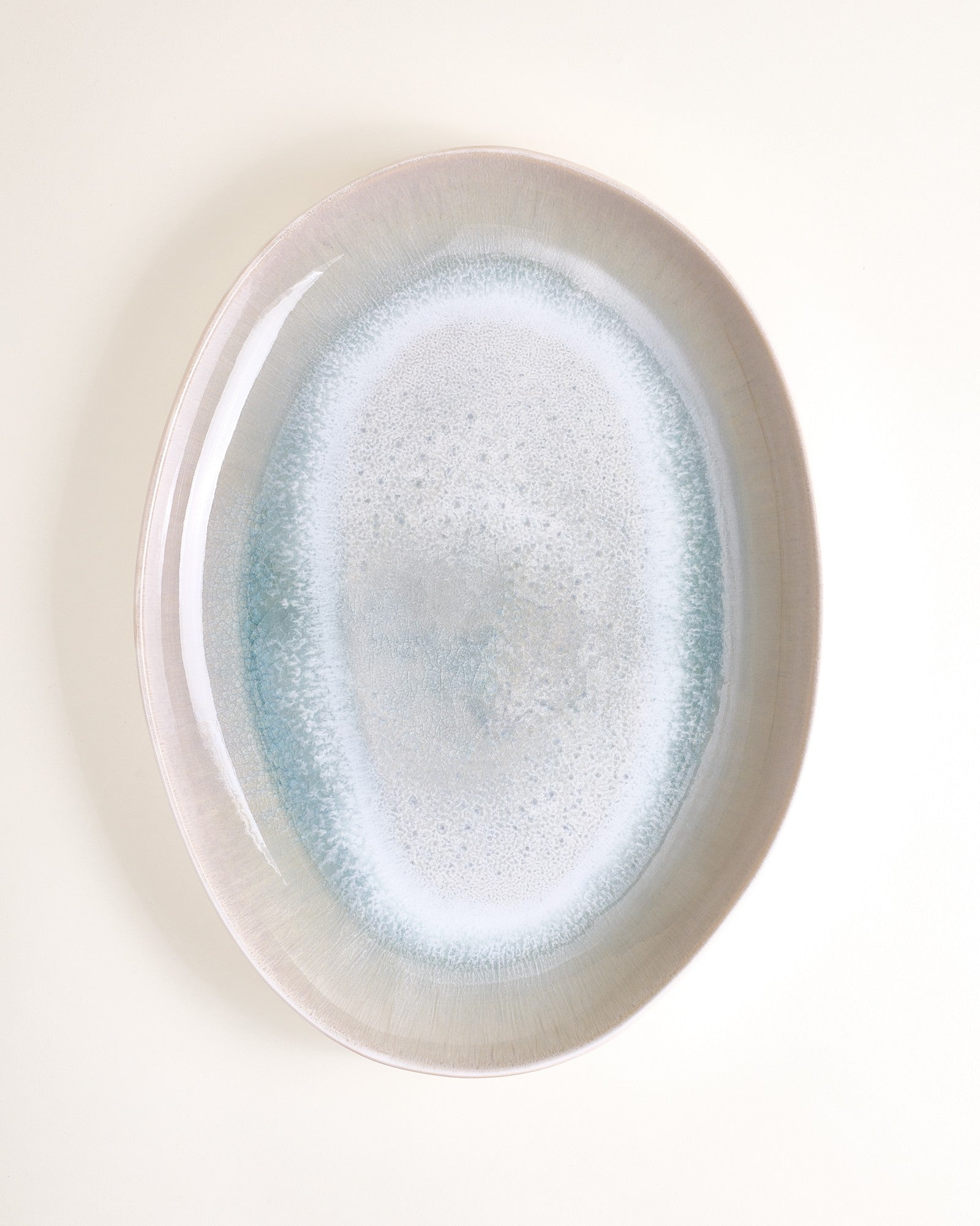 Areia Servierplatte XL oval grau