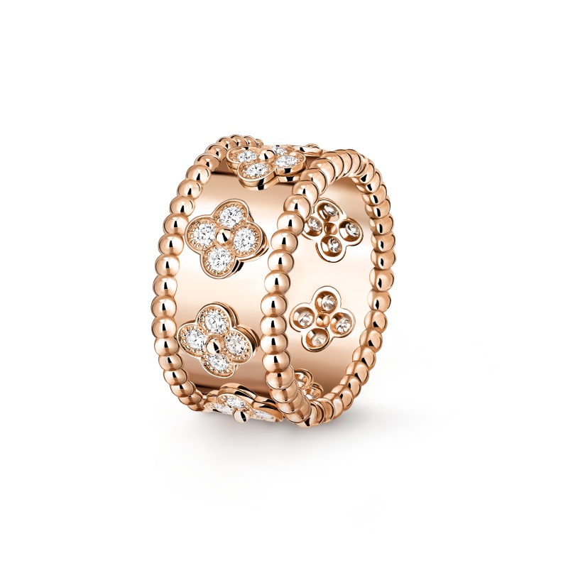 Replicate Perlée clovers ring, medium model(1:1 replica) - Original Replica Club