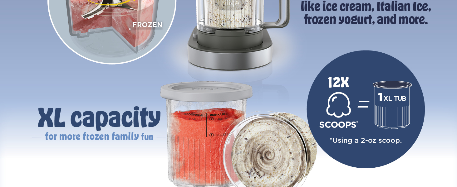 XL capacity for more frozen family fun