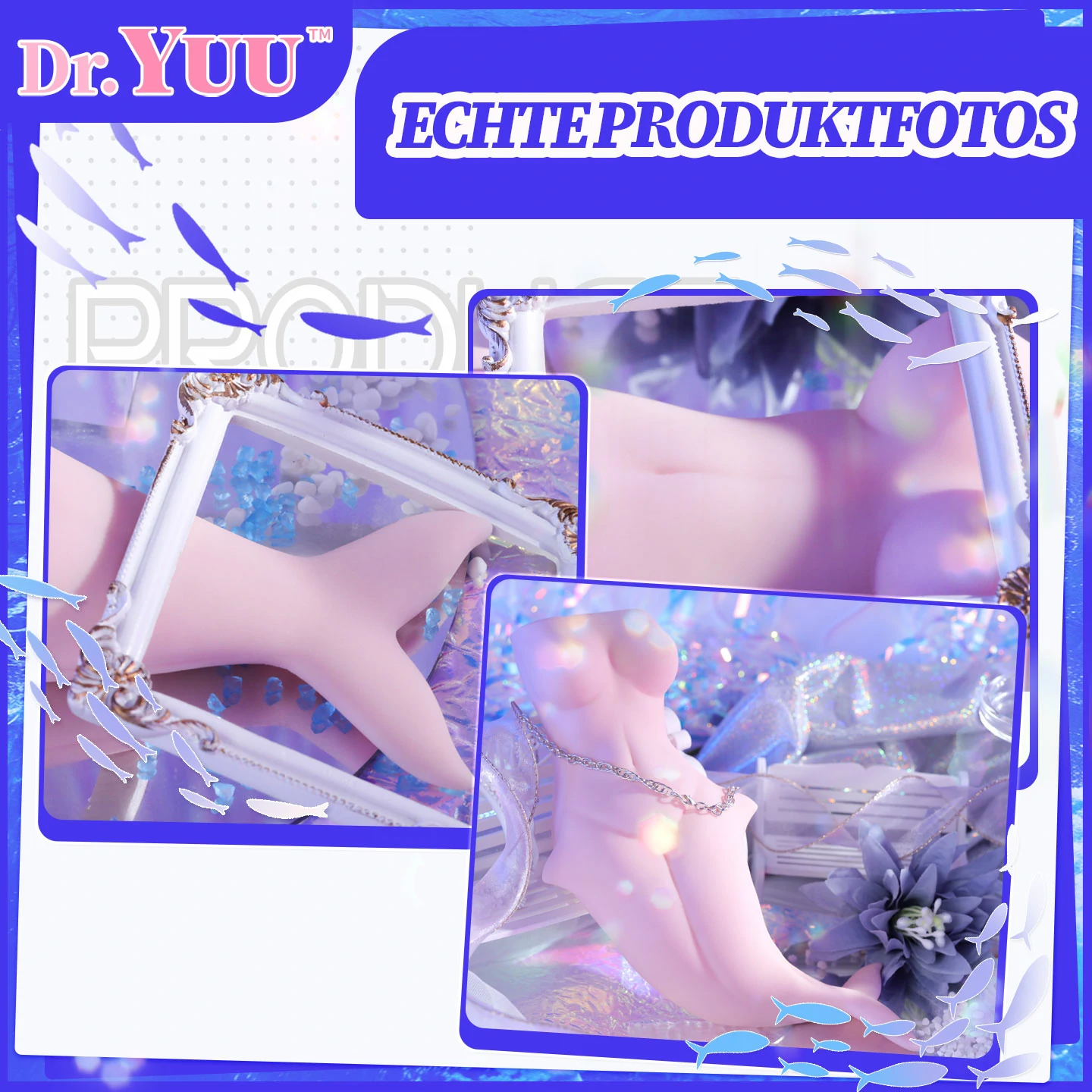 Dr.YUU 5-Kammer Masturbator Meerjungfrau mit bionischem Kanaldesign und Sogfunktion – Bild 9