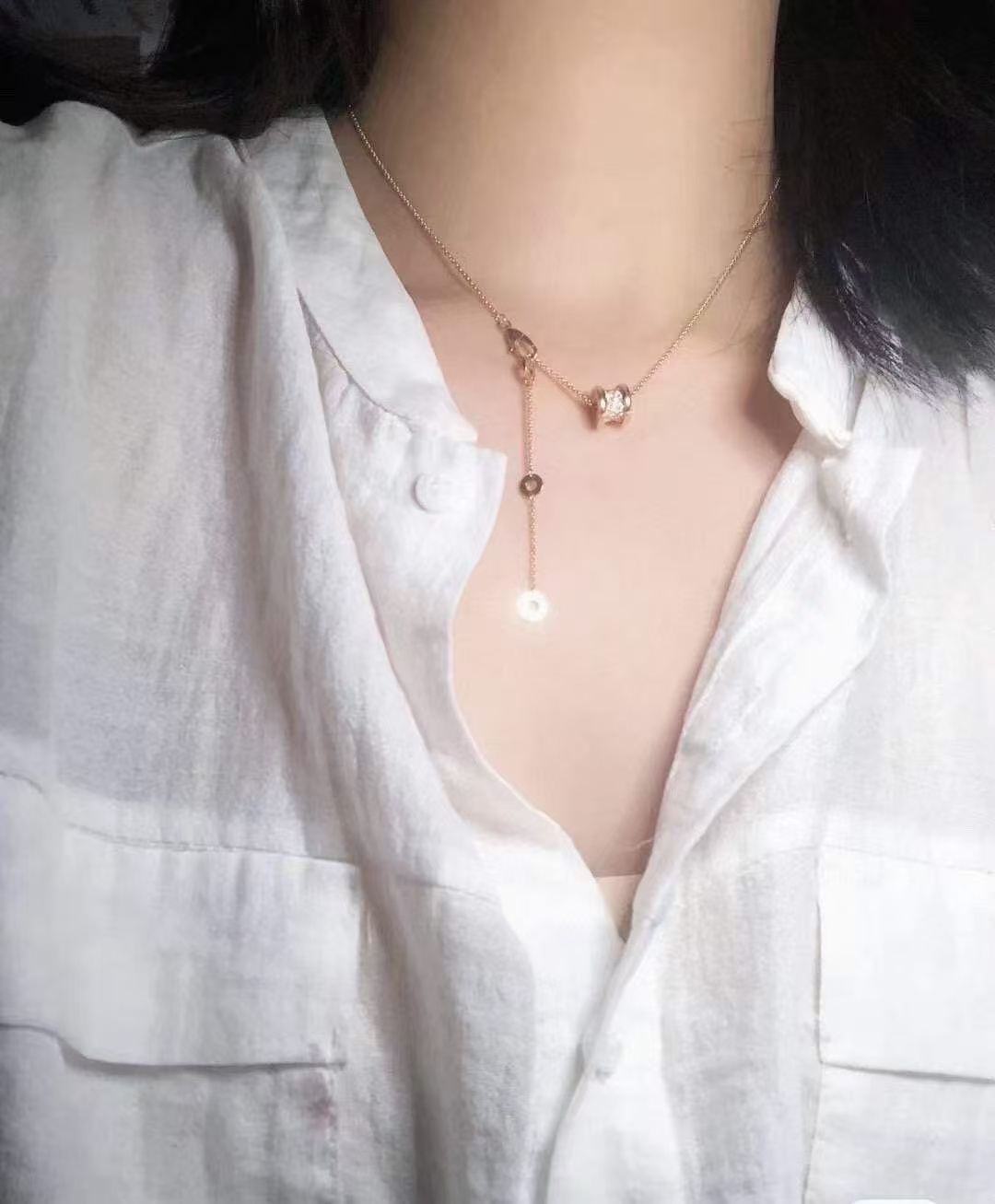 Bvlgari B.zero1 Necklace - Full Diamond - Original Replica Club