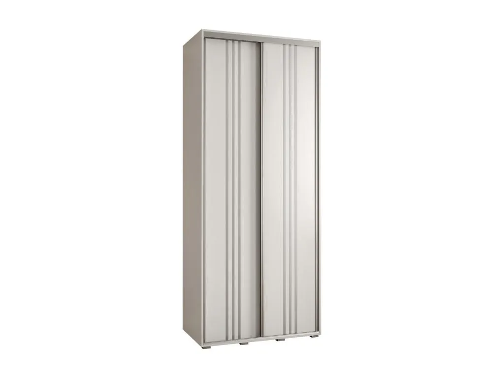 ARMARIO Patriciabaezcasa 6 DE PUERTAS CORREDERAS 235.2/120/45 2 puertas (Blanco/Blanco/Plata)
