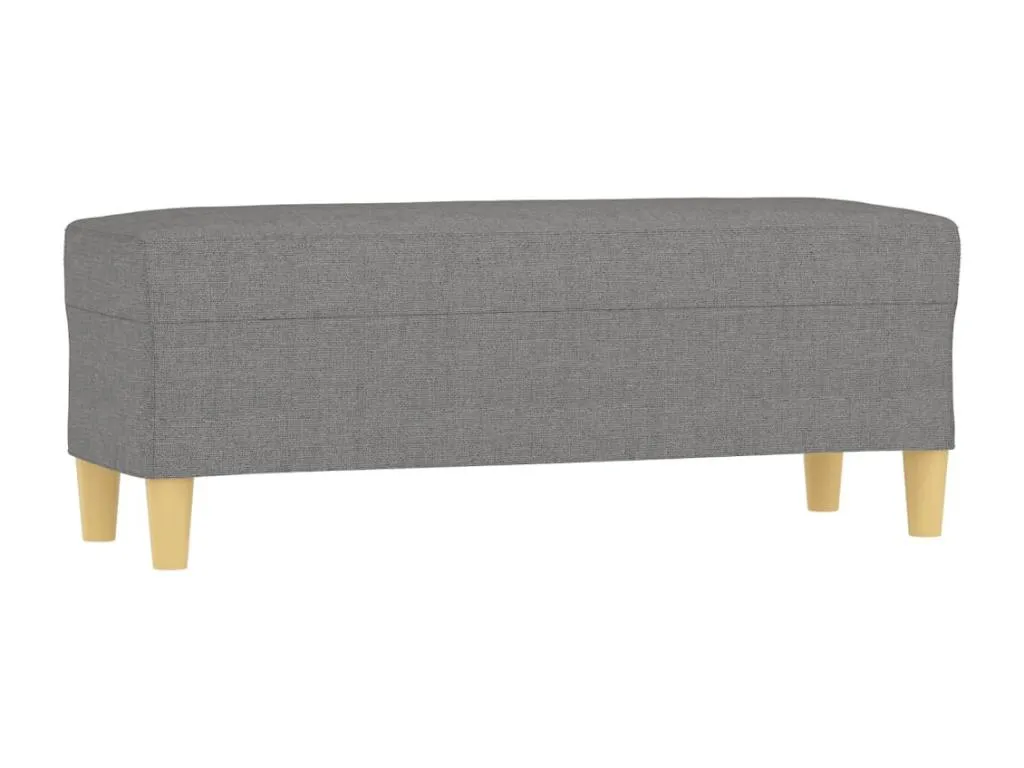 Banco tapizado gris oscuro 100x35x41 cm ssc3614475