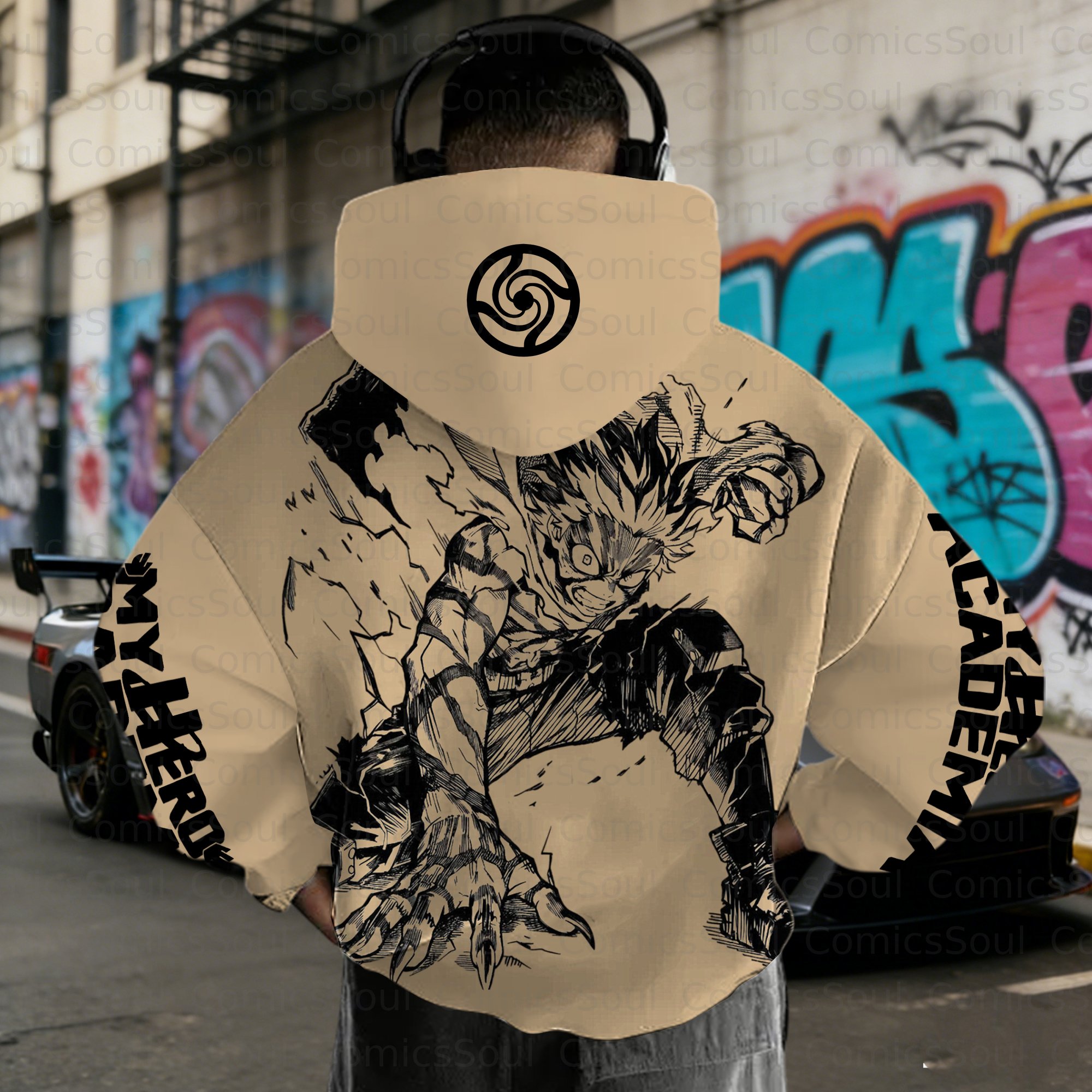 Unisex Graphic Streetwear Vintage Plush  Hoodie