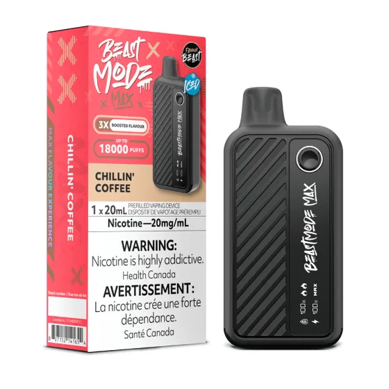Chillin' Coffee Iced - Flavour Beast Beast Mode Max 18k Rechargeable Disposable  Vape [Ontario Stamp]