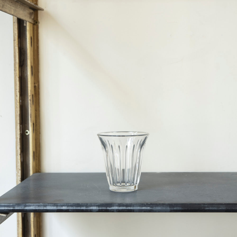 Verre à thé en verre pressé - Zinc