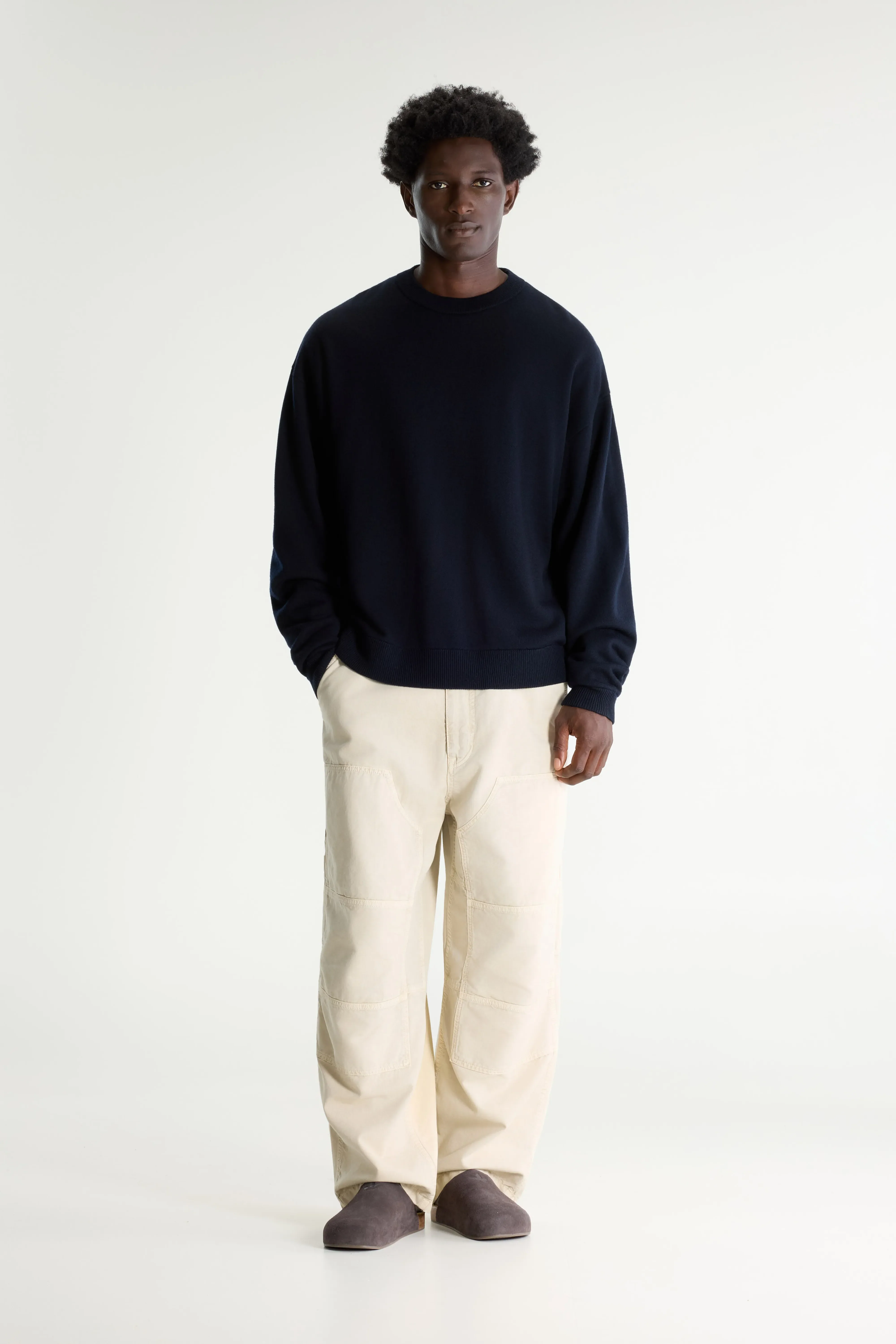 Bellerose Siamo crewneck sweater (262 / M / NAVY)